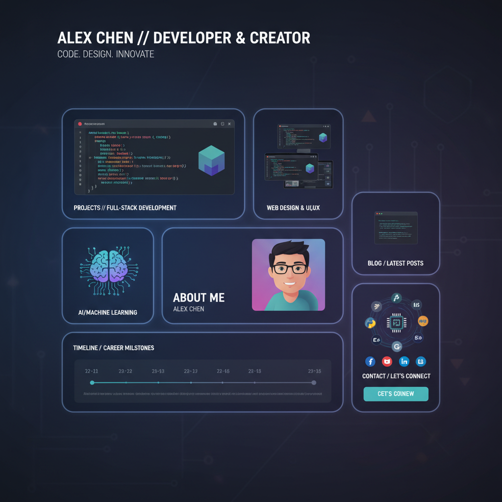 AI Portfolio Redesign Interactive Showcase Workspace