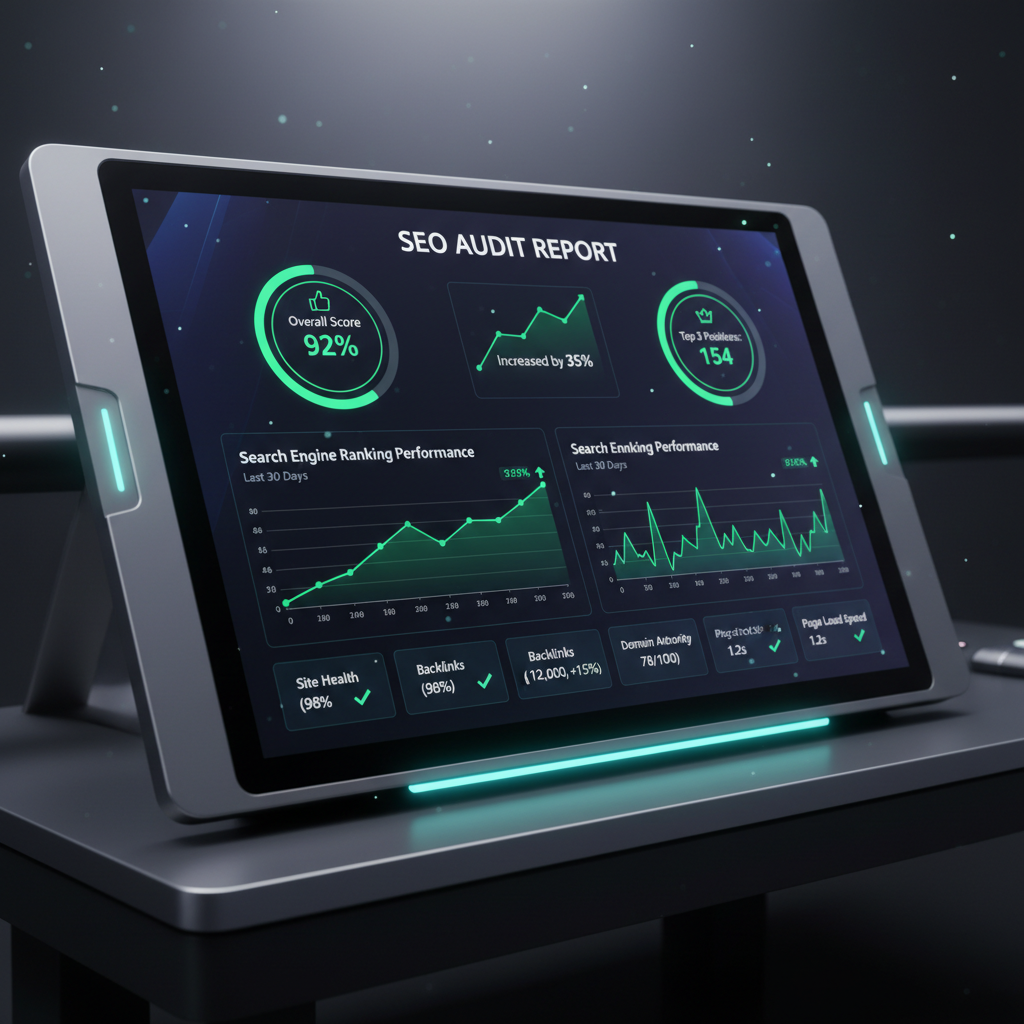 Website Redesign SEO Checklist Analytics Dashboard